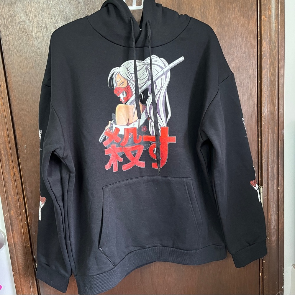 Japanese Anime Female Katana Hoodie